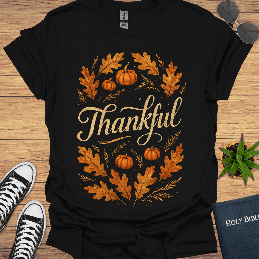 Thankful Autumn T-Shirt - Christian Clothes