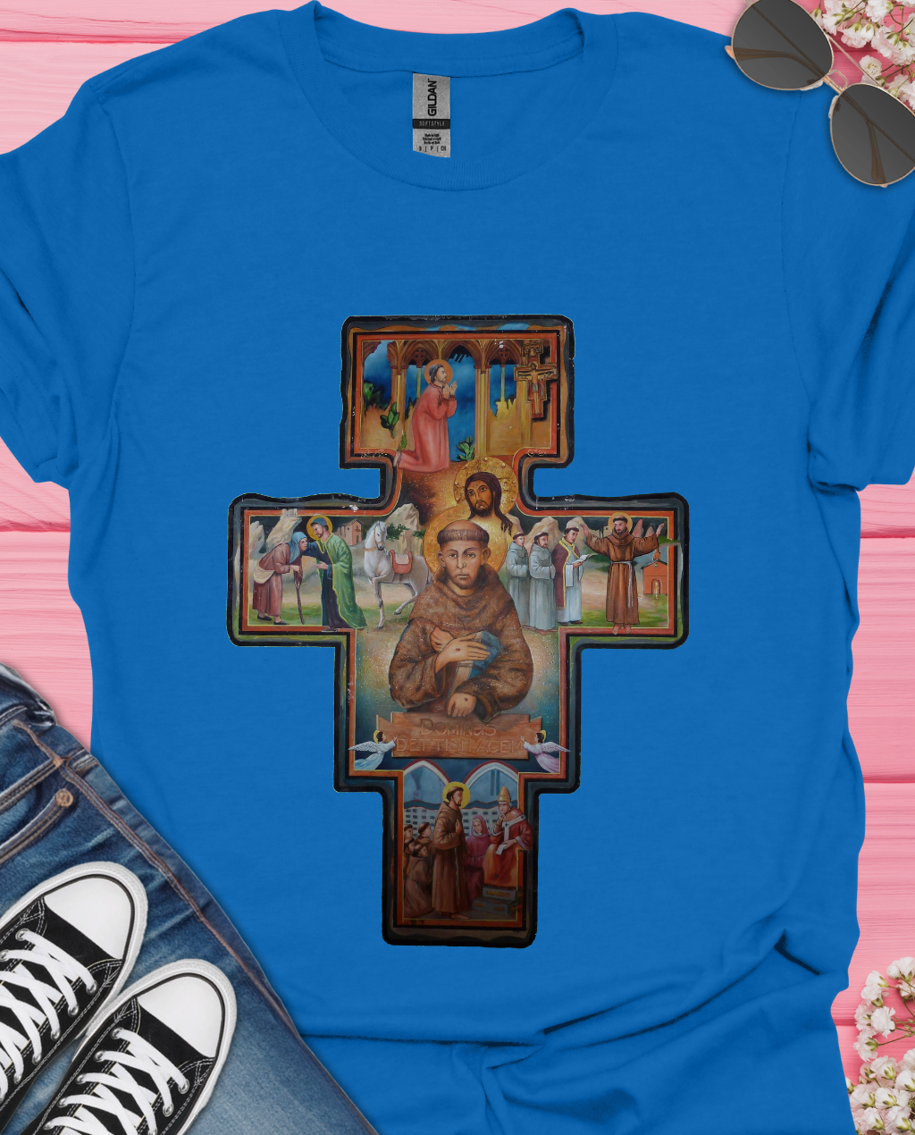 Fransiscan Cross   T-Shirt