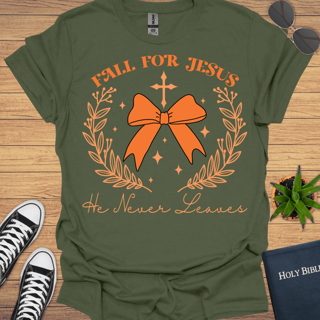 Fall For Jesus T-Shirt - Christian Clothes