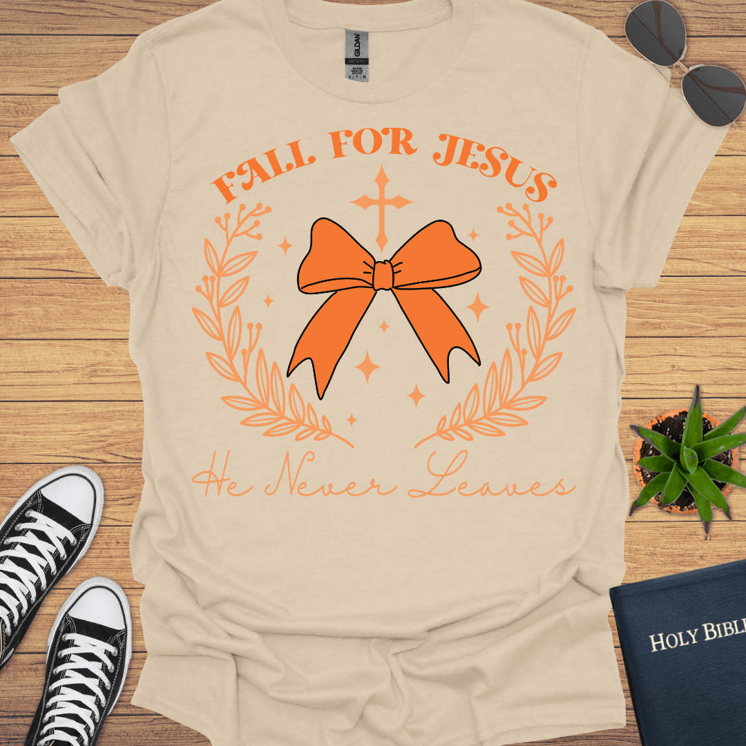 Fall For Jesus T-Shirt - Christian Clothes
