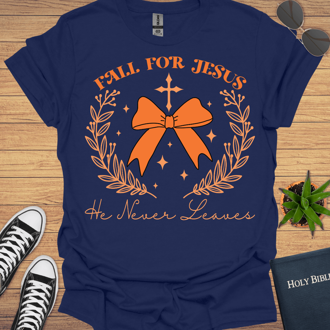 Fall For Jesus T-Shirt - Christian Clothes