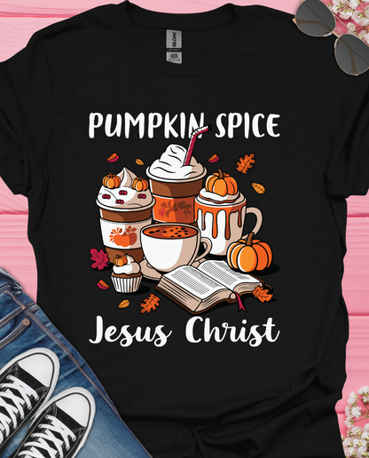 Pumpkin Spice and Jesus  T-Shirt