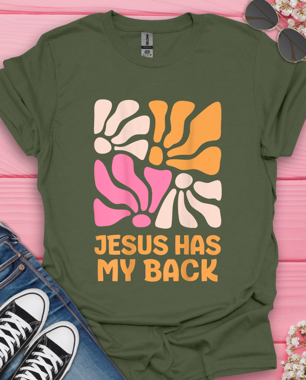Jesus Has My Back  T-Shirt