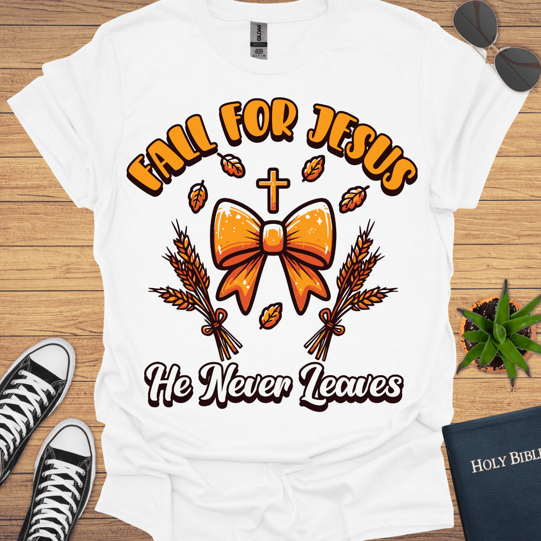 Fall For Jesus T-Shirt - Christian Clothes
