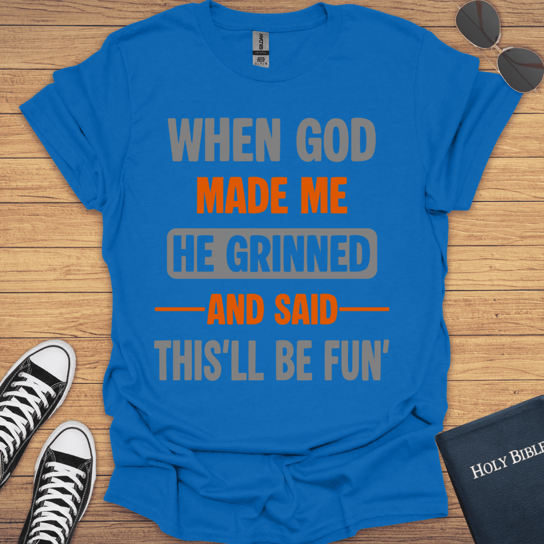 When God Made Me T-Shirt - Christian Clothes