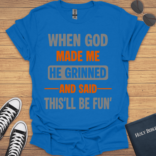 When God Made Me T-Shirt - Christian Clothes