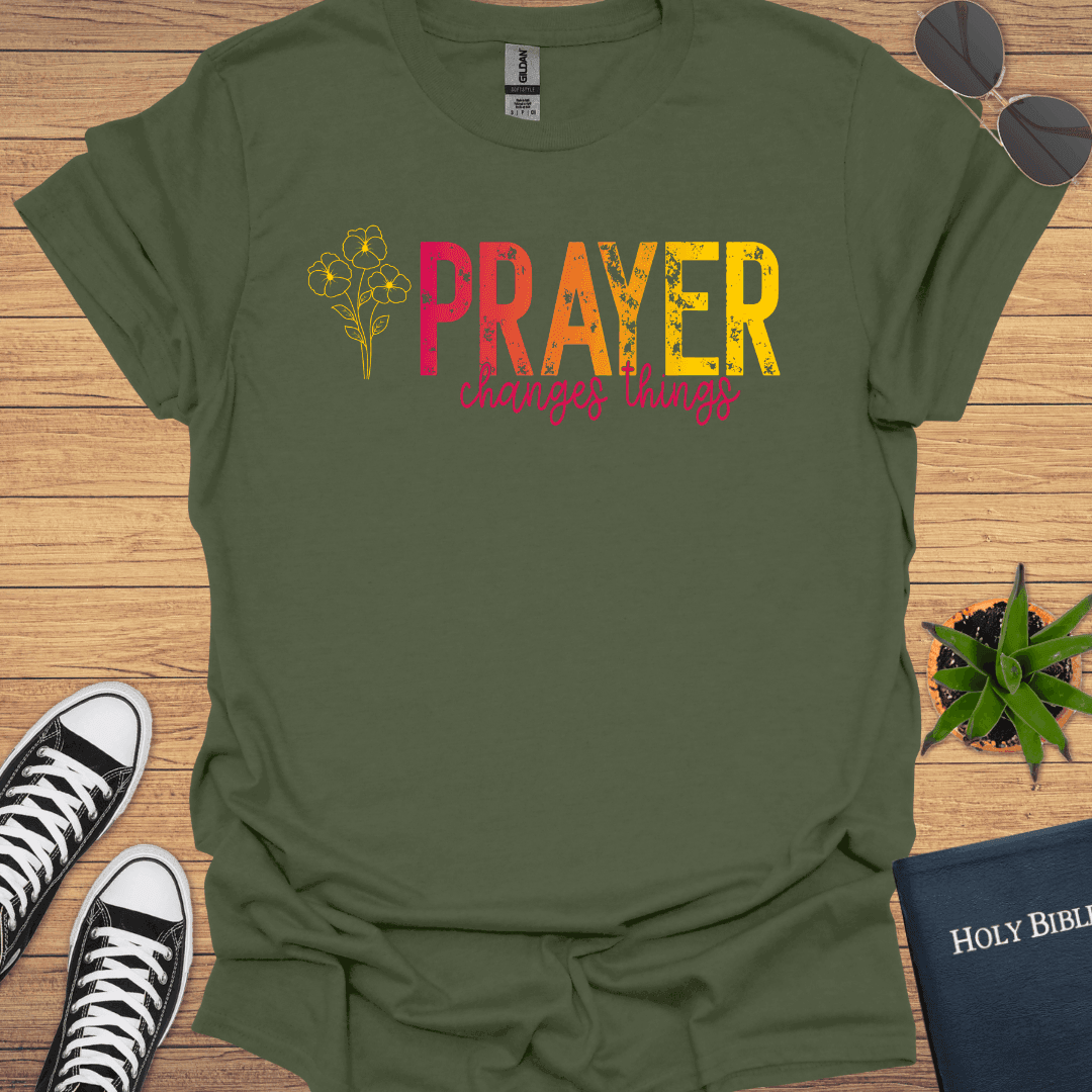 Prayer Changes T-Shirt - Christian Clothes