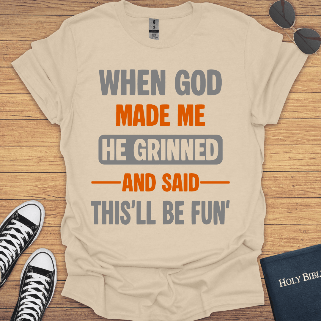 When God Made Me T-Shirt - Christian Clothes