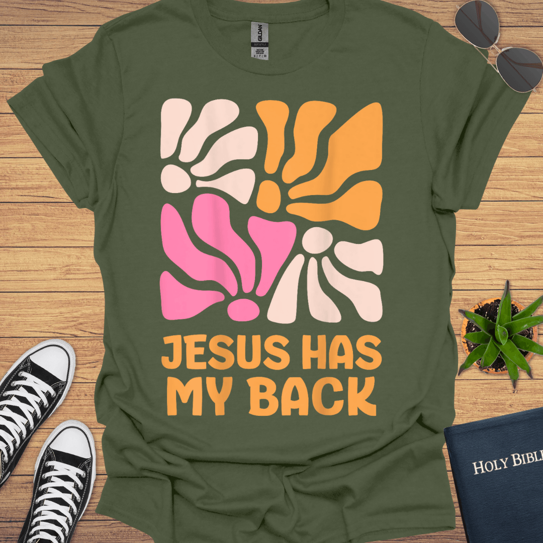 Jesus Has My Back T-Shirt - Christian Clothes