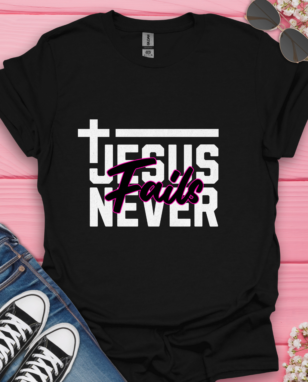 Jesus Never Failth T-Shirt