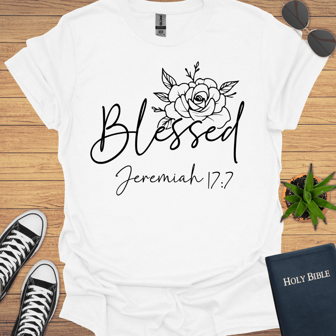 Blessed Jeremiah 17:7 T-Shirt - Christian Clothes