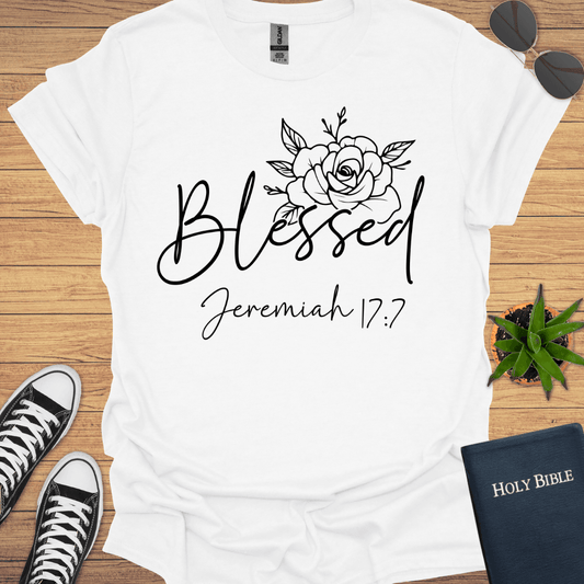 Blessed Jeremiah 17:7 T-Shirt - Christian Clothes
