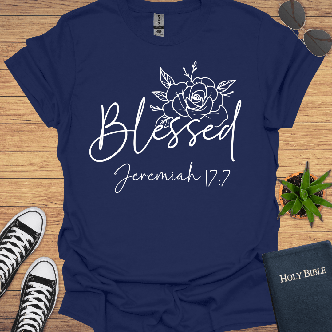 Blessed Jeremiah 17:7 T-Shirt - Christian Clothes