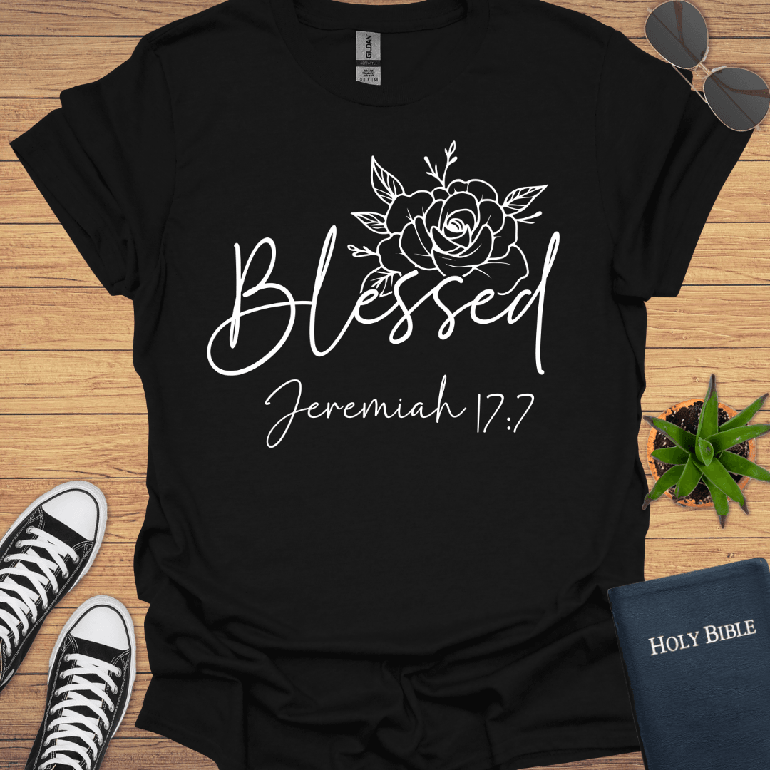 Blessed Jeremiah 17:7 T-Shirt - Christian Clothes